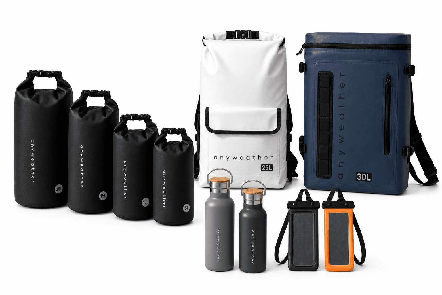 Complete ten-product anyweather Value Pack on a white background